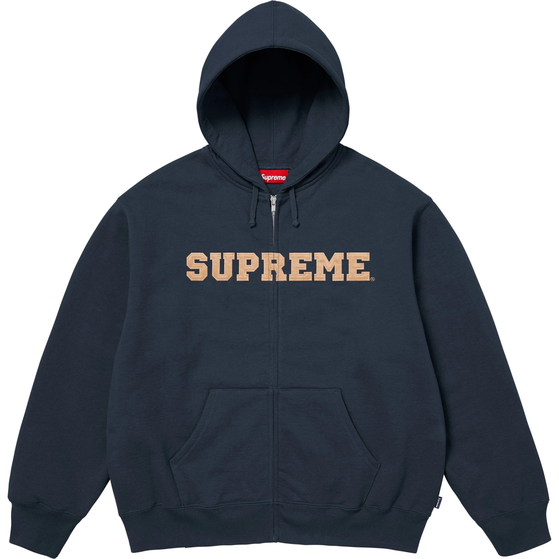 Supreme FW25 Collegiate Zip Up Hooded Sweatshirt — фото 3