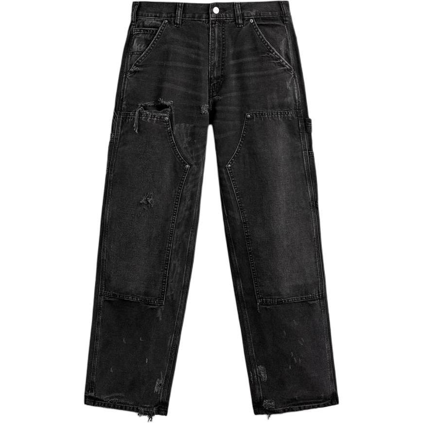 ZARA Washed Five-Pocket Jeans