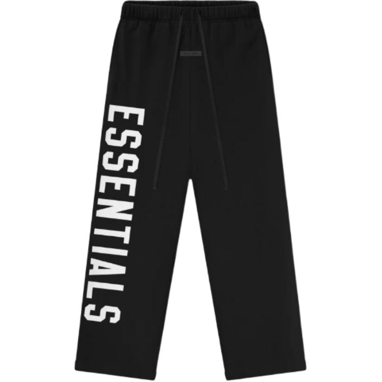 Fear of God Essentials SS25 Lounge Fleece Sweatpant JET BLACK 25 PRING DROP2 Logo