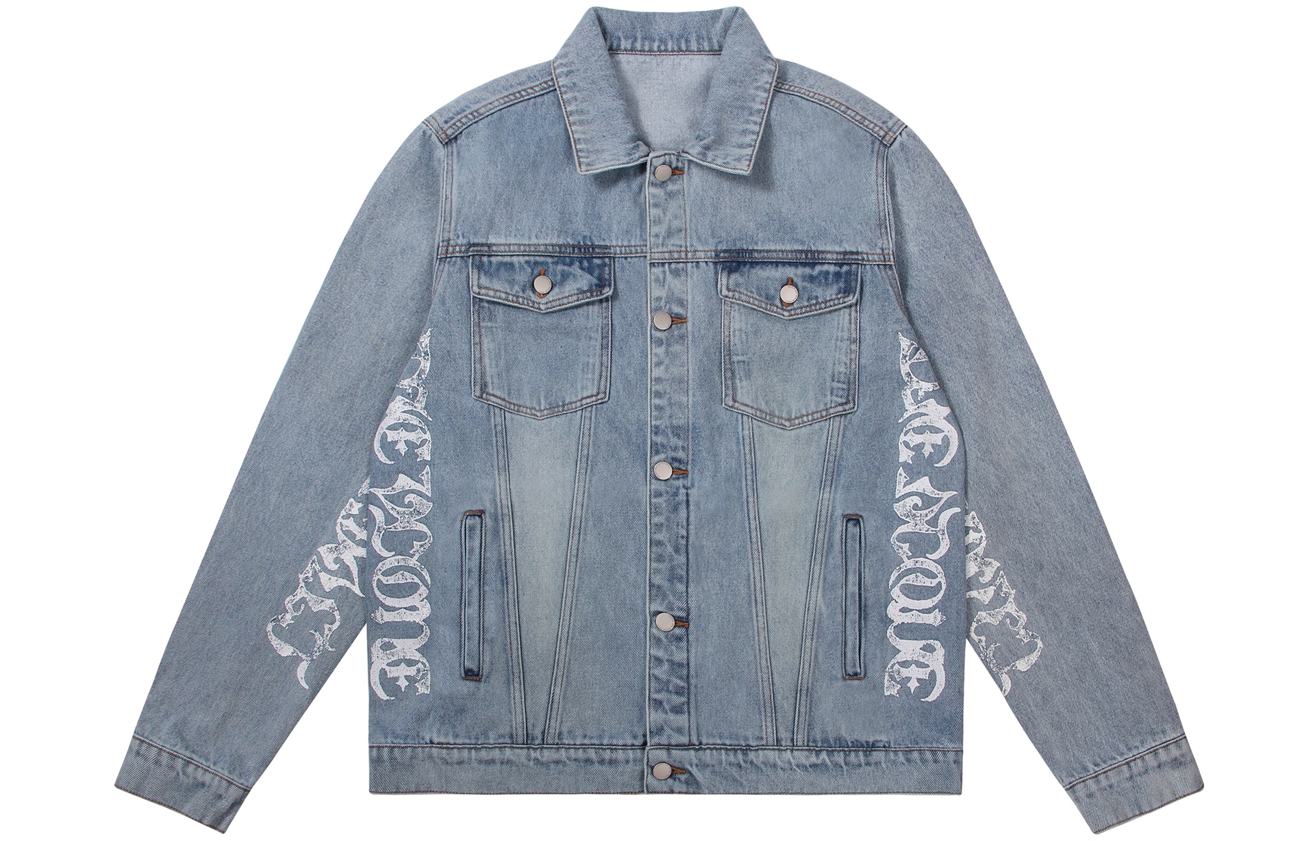 Vlone Gothic Logo Denim Jacket — фото 1