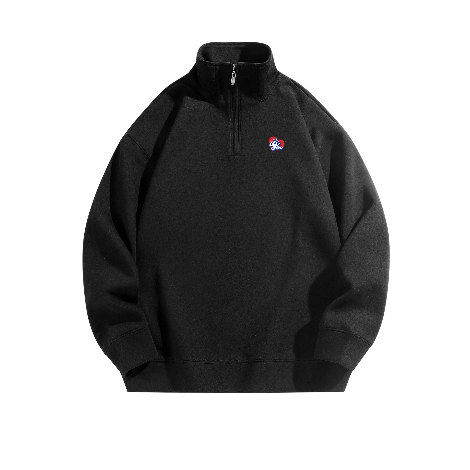 IGOI Classic Heart Logo Half-Zip Sweatshirt