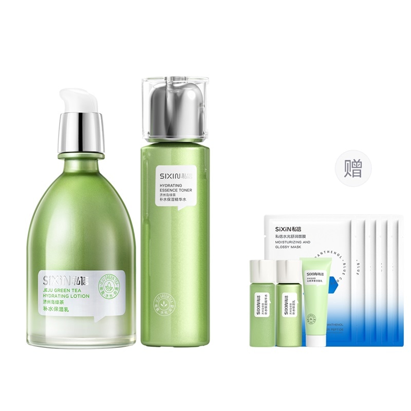 私信 (Арт. 济州岛绿茶保湿水保湿乳组合) — фото 2