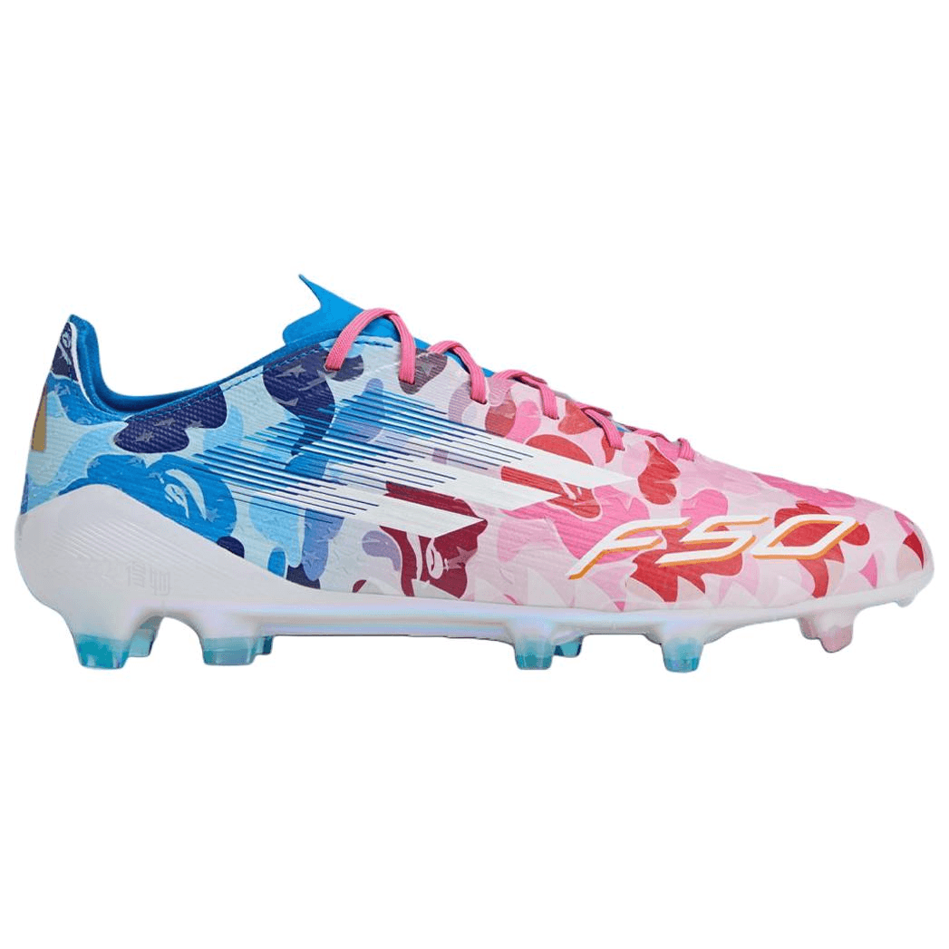 Adidas BAPE x adidas F50 ELITE Pink Blue — фото 7
