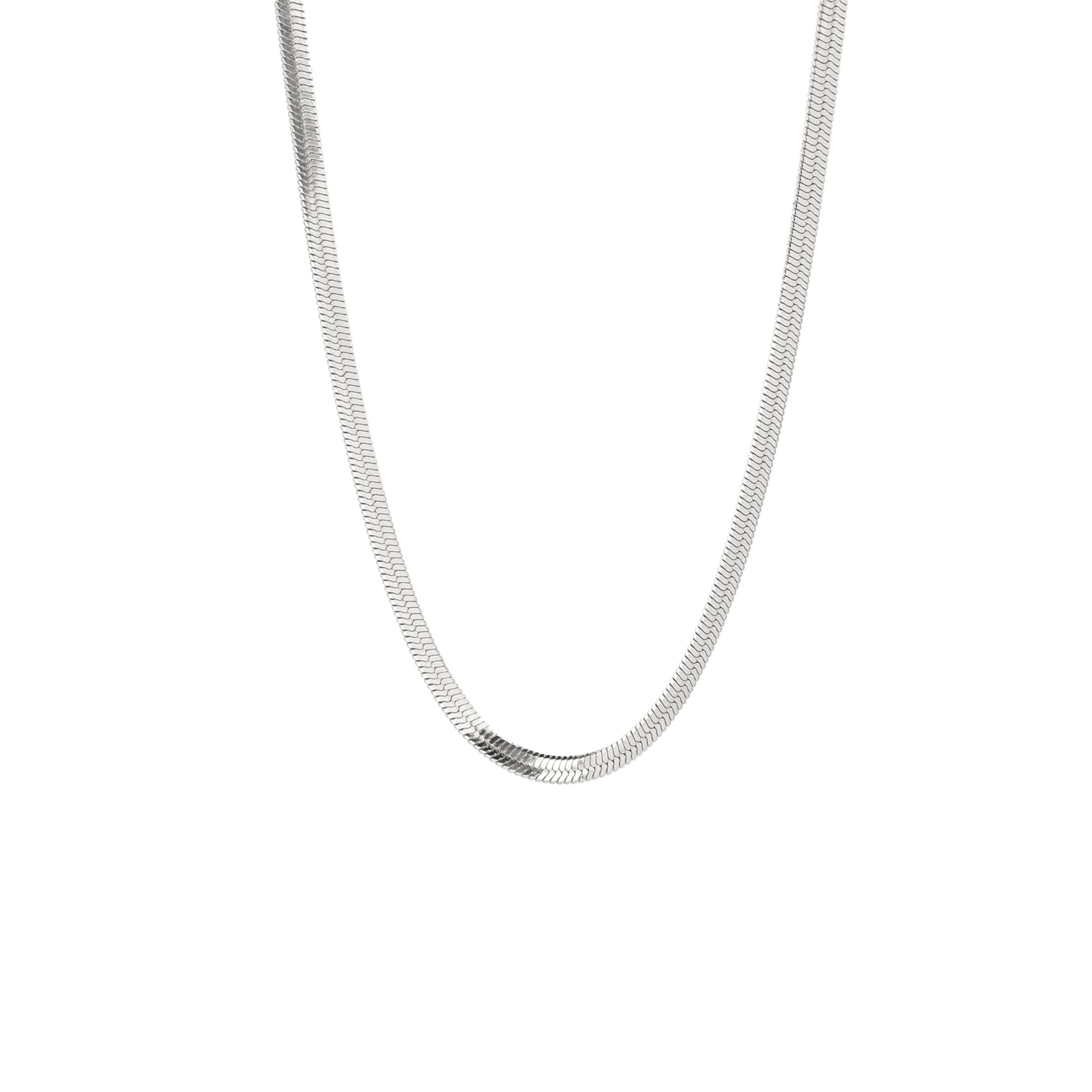Cooraree Blade Cuban Chain Necklace Silver — фото 9