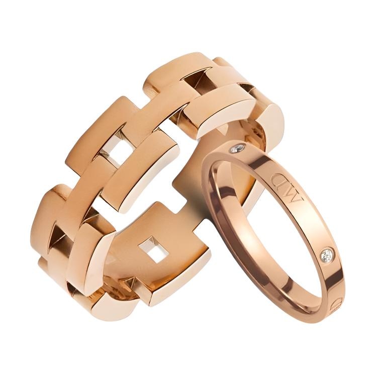 Daniel Wellington Chain Series Rose Gold Ring