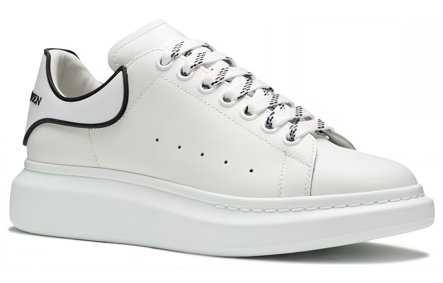 Alexander McQueen Leather Sneakers White — фото 8