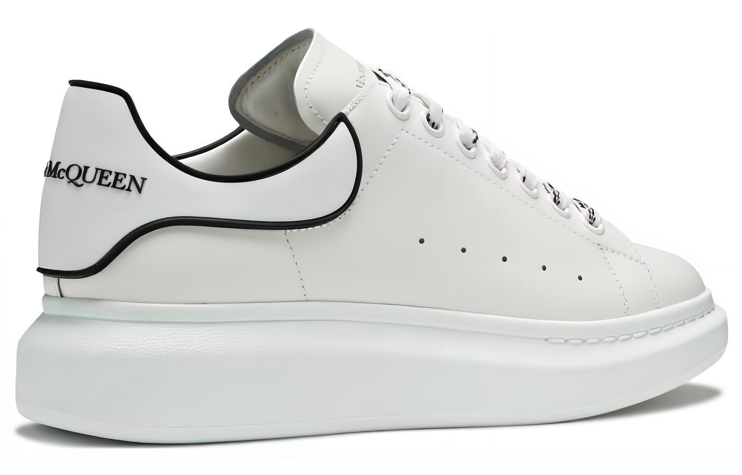 Alexander McQueen Leather Sneakers White — фото 9