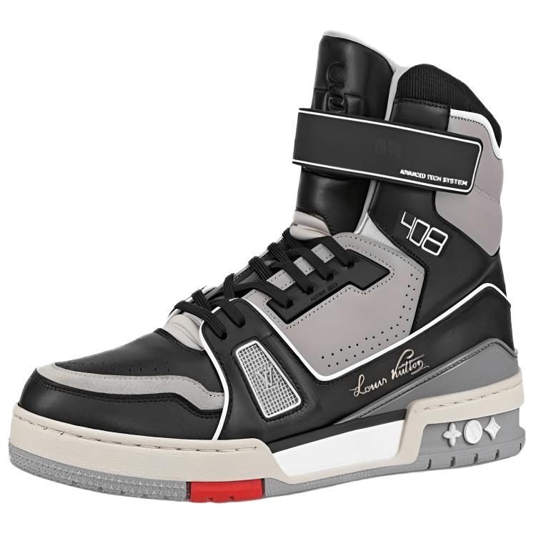 Louis Vuitton Trainer High Top Grey Black — фото 11