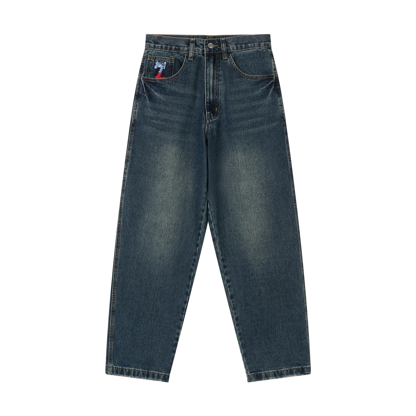 MIND ERROR Vintage Indigo Denim Jeans