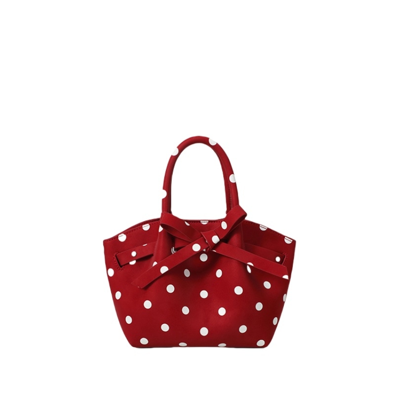 冰菓儿BEGOOER BEGOOER Retro Bow Bag Red Polka Dot
