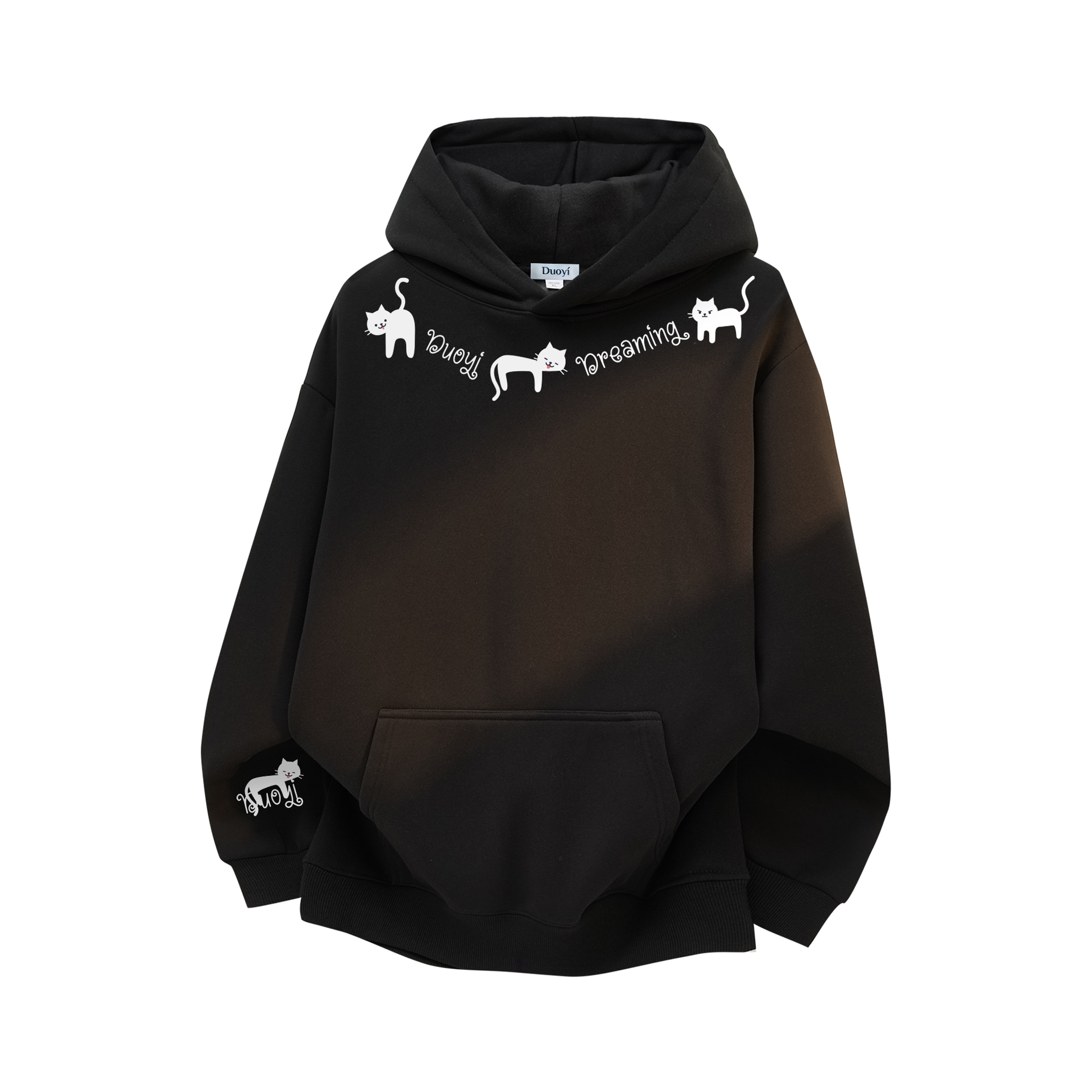 Duoyi朵以 Duoyi Lazy Cat Hoodie