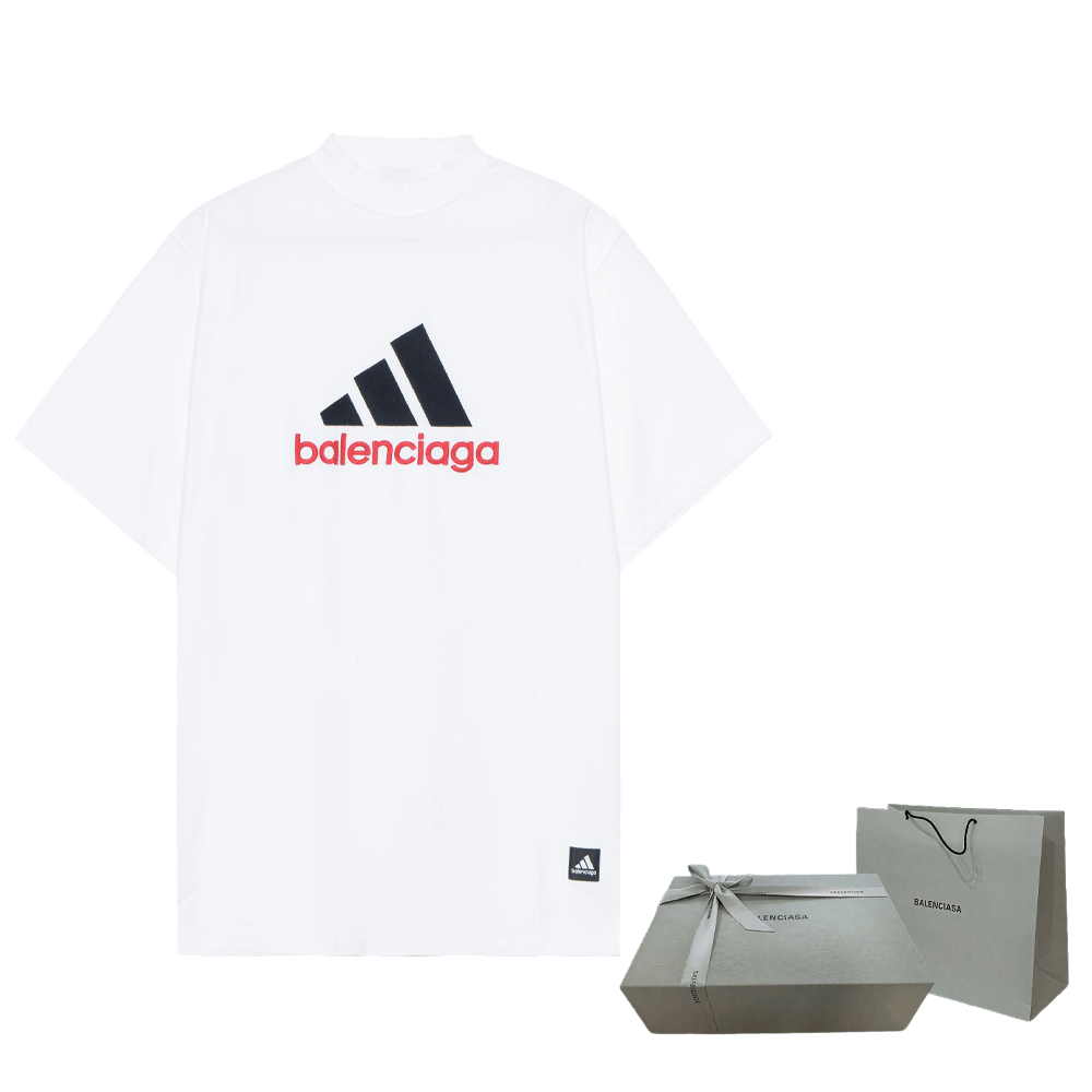 adidas originals Balenciaga x Adidas Logo T-Shirt White — фото 4