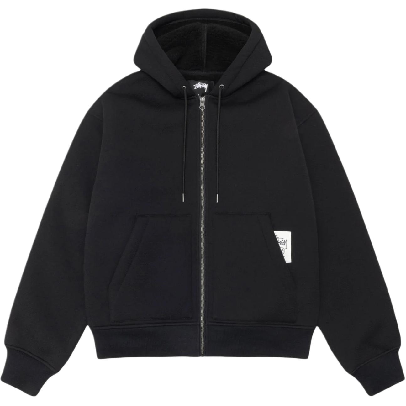Stussy FW25 FW25 BONDED SHERPA HOODIE logo — фото 5