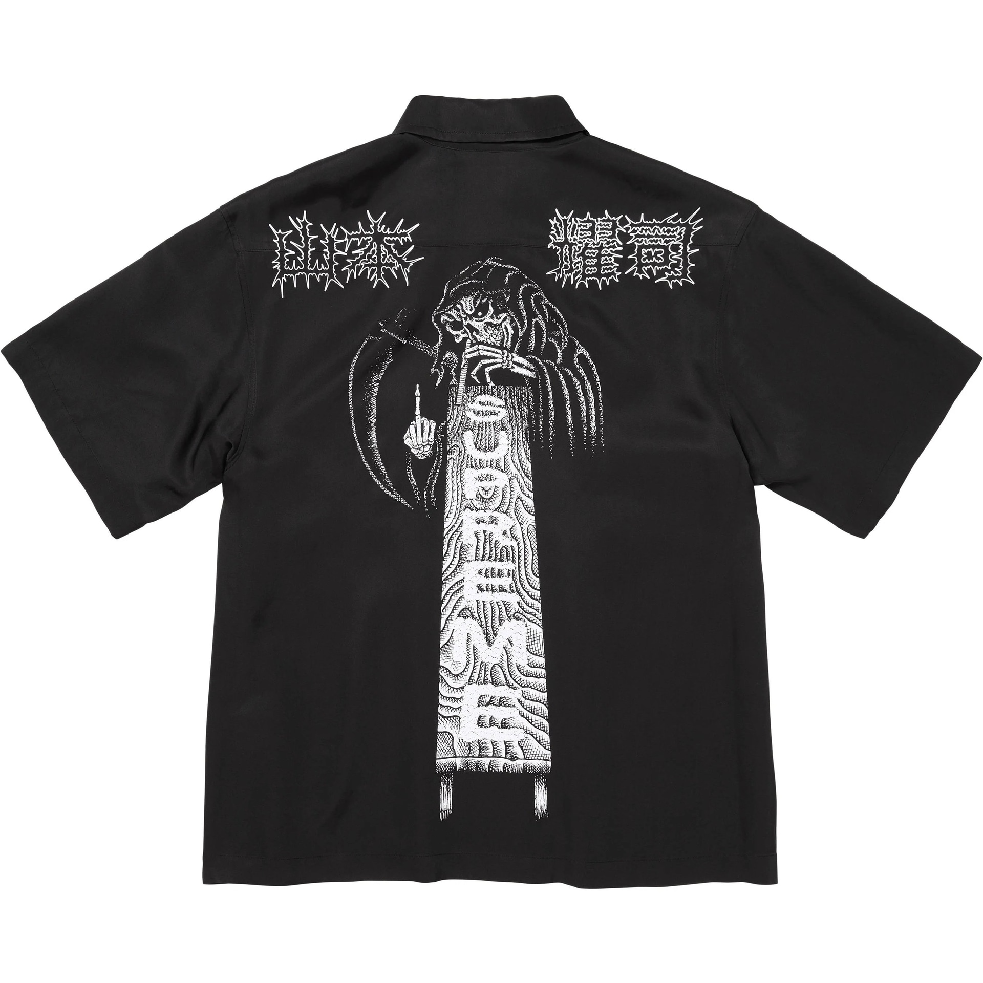Supreme x Y’s by Yohji Yamamoto FW25 Week 3 Silk Zip Up Shirt
