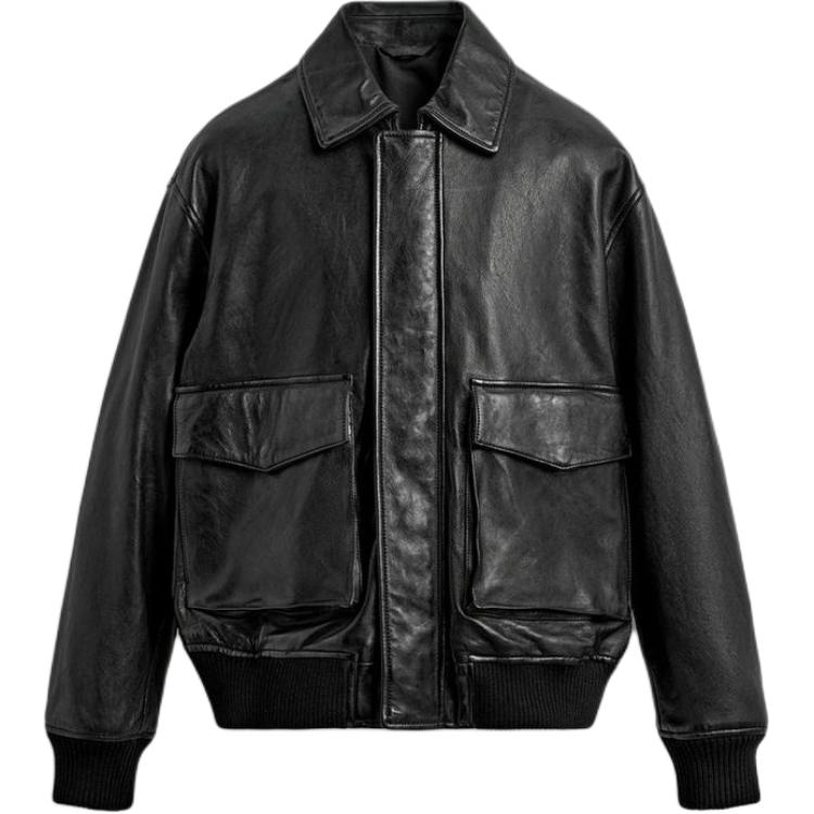 ZARA Casual Pocket Leather Jacket