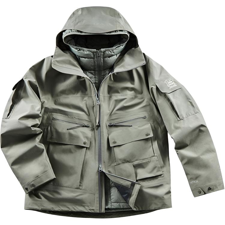 Spyder x C.P. Company Gore-Tex 3-in-1 Logo Hoodie Down Jacket