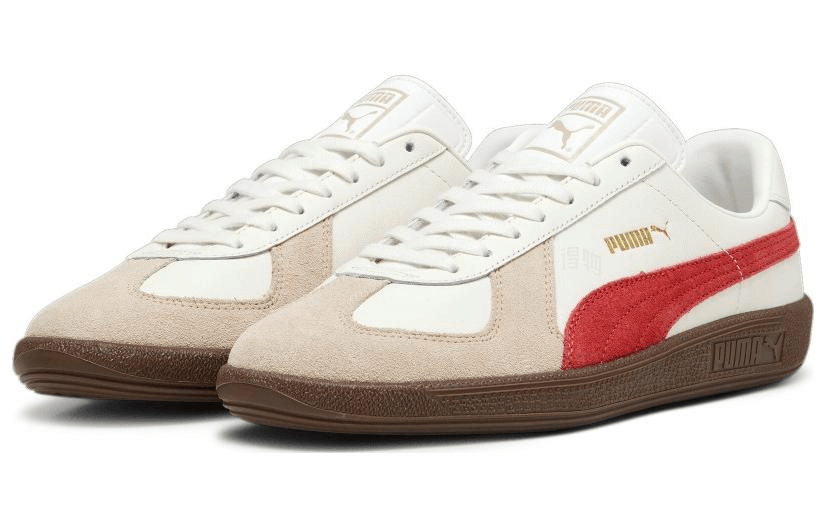 Puma Army Trainer White Brown Red — фото 7