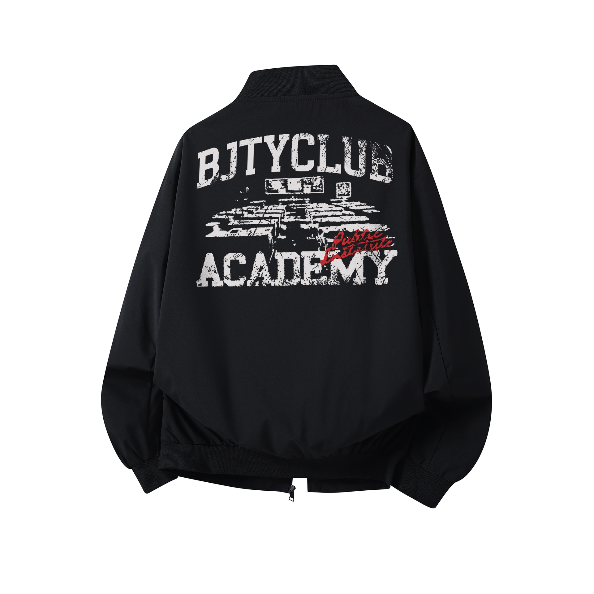 BJTY Vintage Distressed Logo Jacket