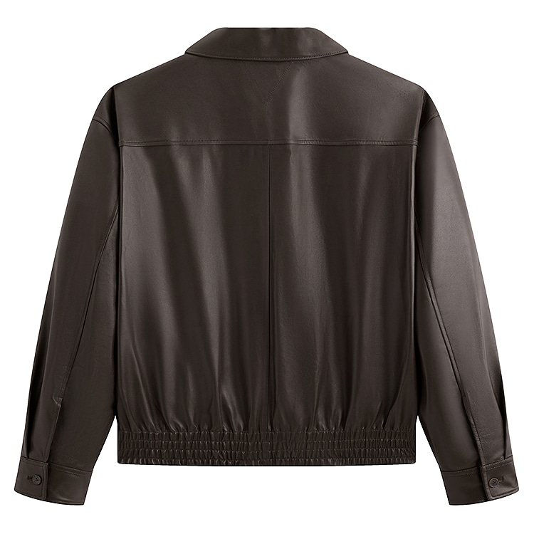 Peacebird Men Sharp Leather Jacket Brown — фото 1