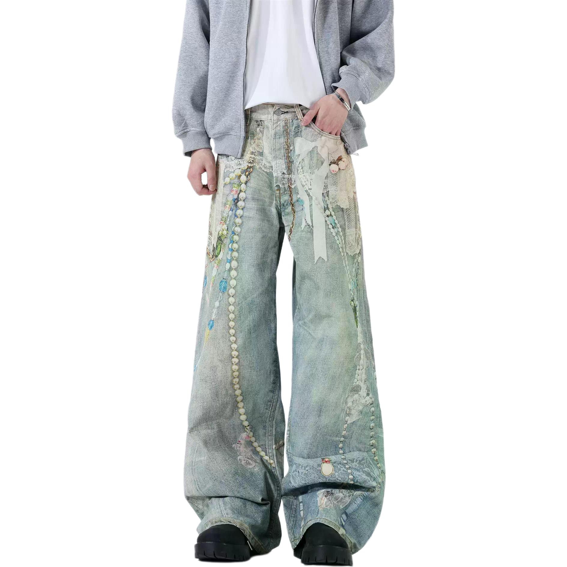 Джинсы Panda Adevil 3D Washed Loose Denim Pants
