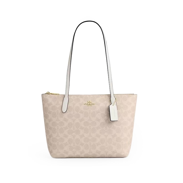 COACH/蔻驰 Coach Fiona 24 Tote Bag Small Beige