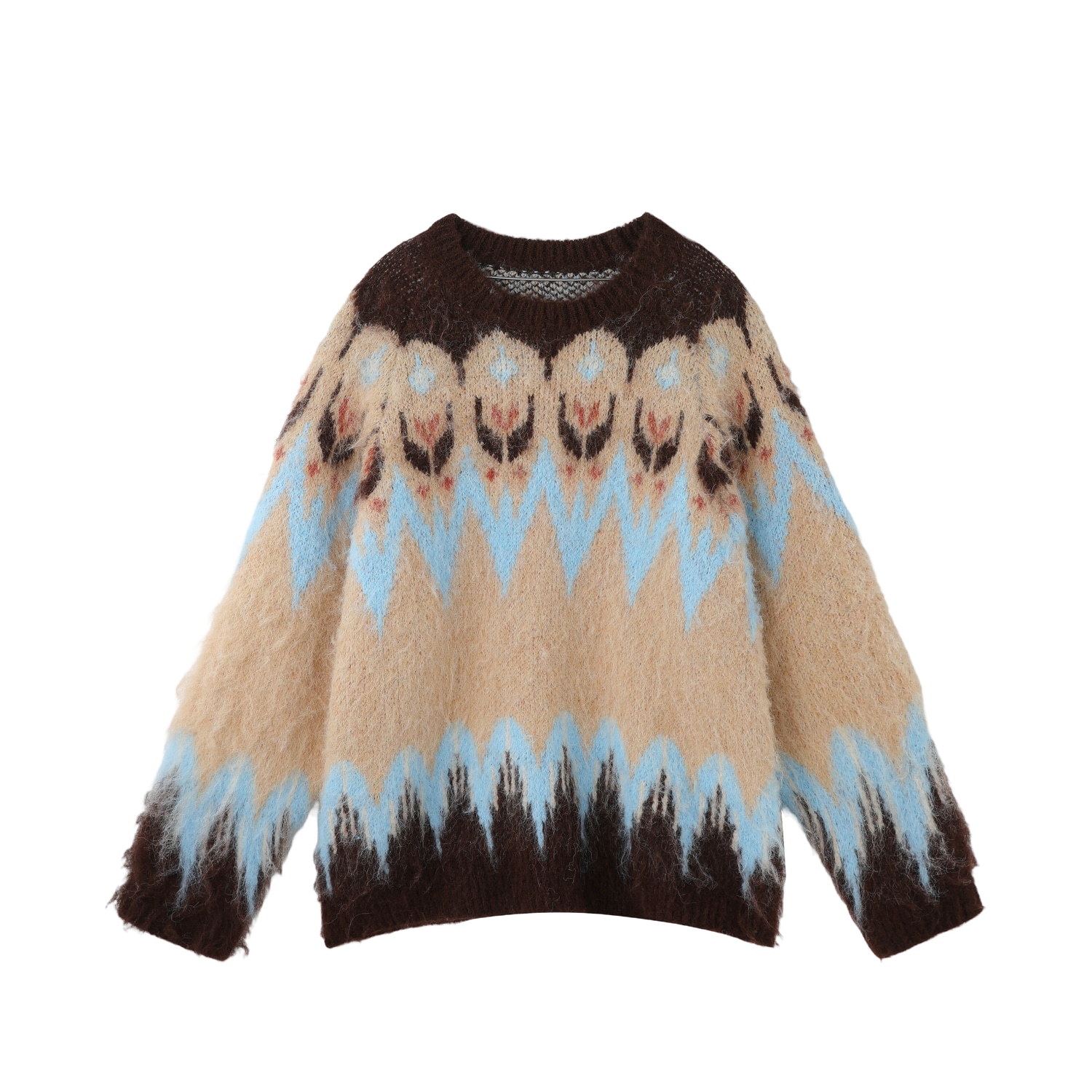 BJHG Amber Glow Fair Isle Sweater