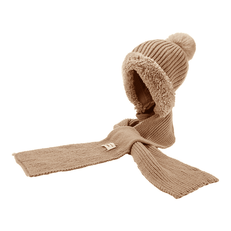 AAJF Knit Hooded Scarf