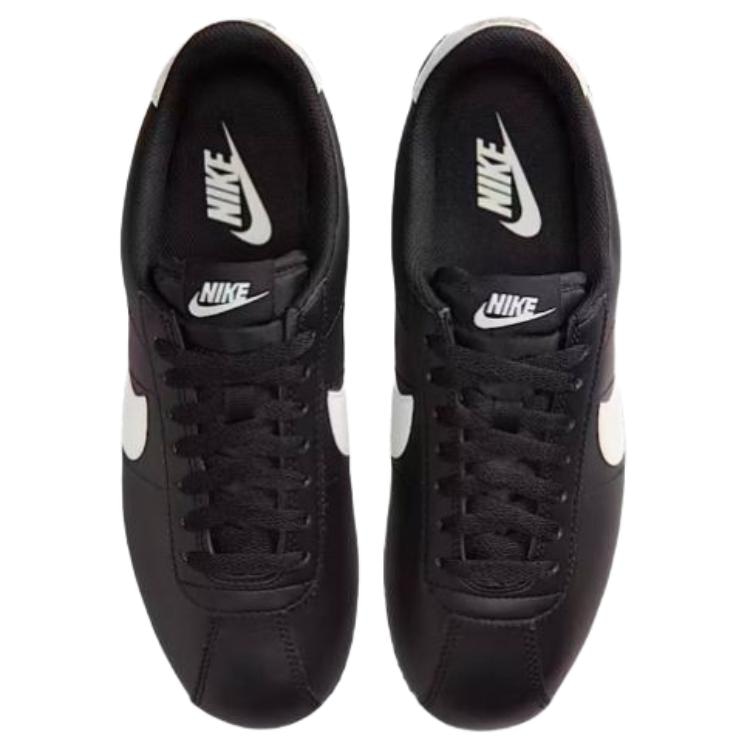 Nike Cortez Leather Black White — фото 9