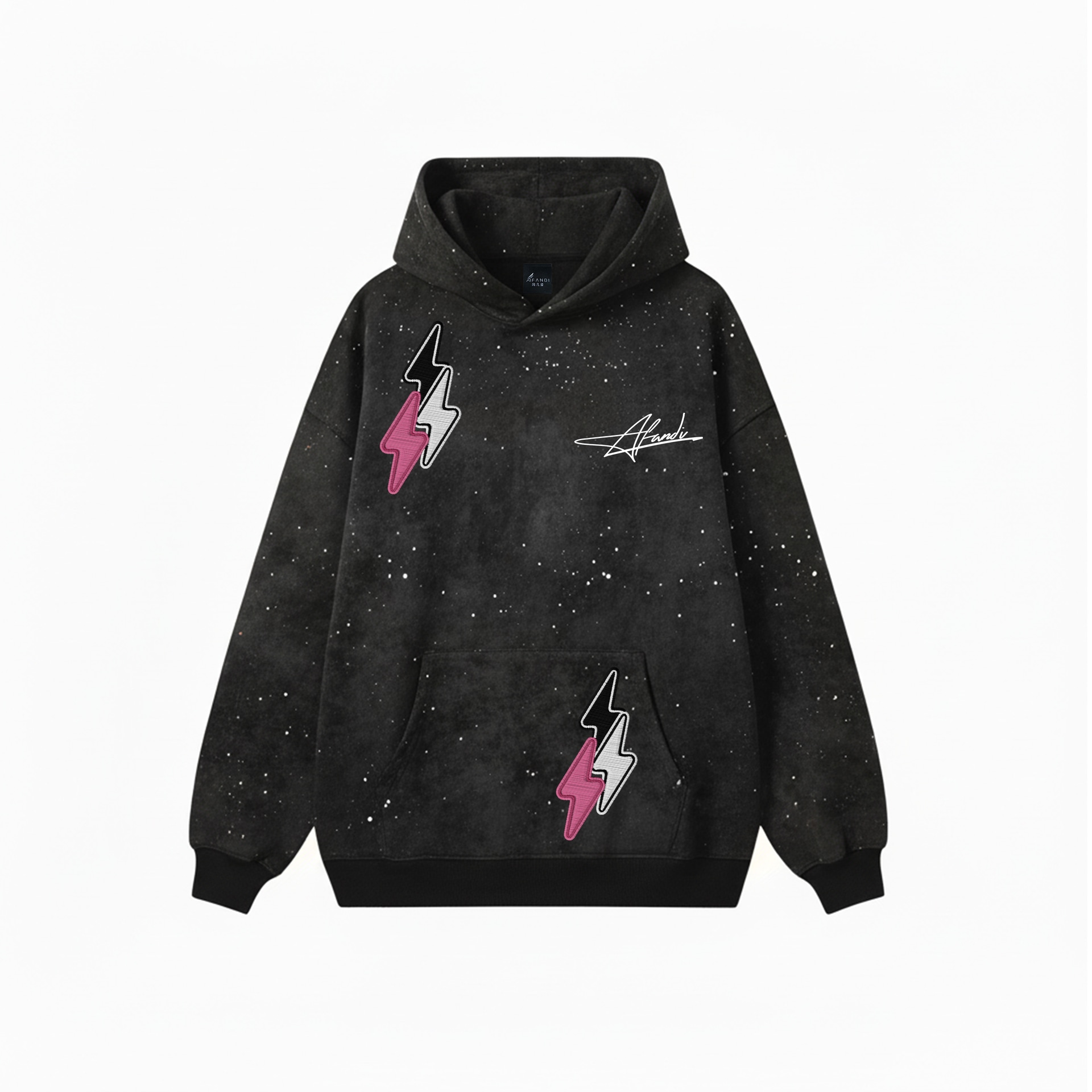 Худи 阿凡迪 Avandi Tie-Dye Stars Hoodie