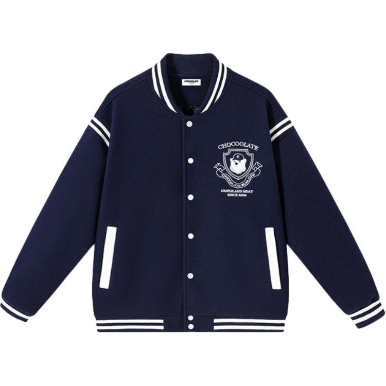 :CHOCOOLATE CHOCOOLATE Vintage Embroidered Baseball Jacket