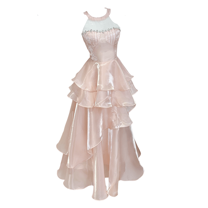 GJFD Elegant High Waist Sleeveless Dress