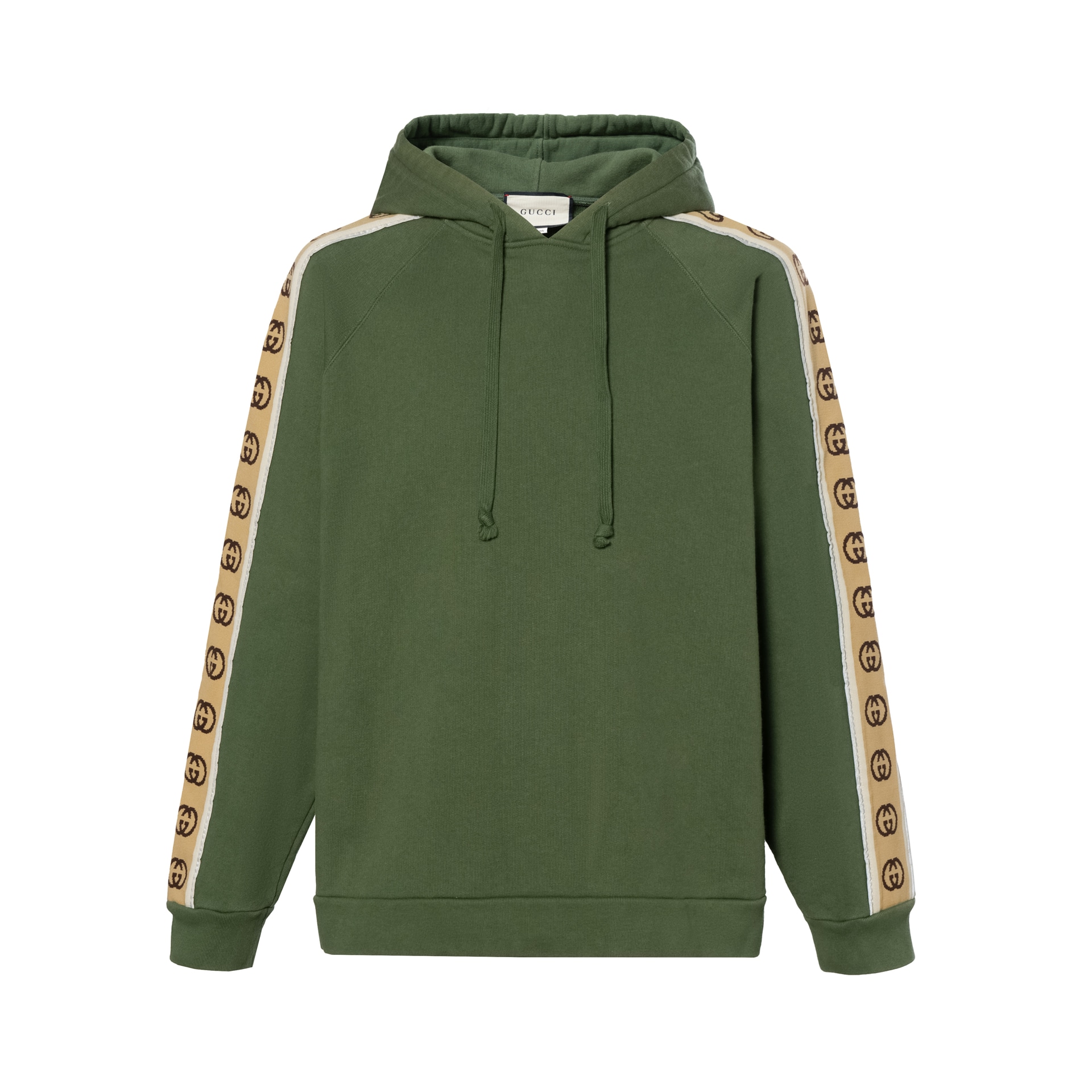 GUCCI/古驰 Gucci GG Logo Hoodie Green