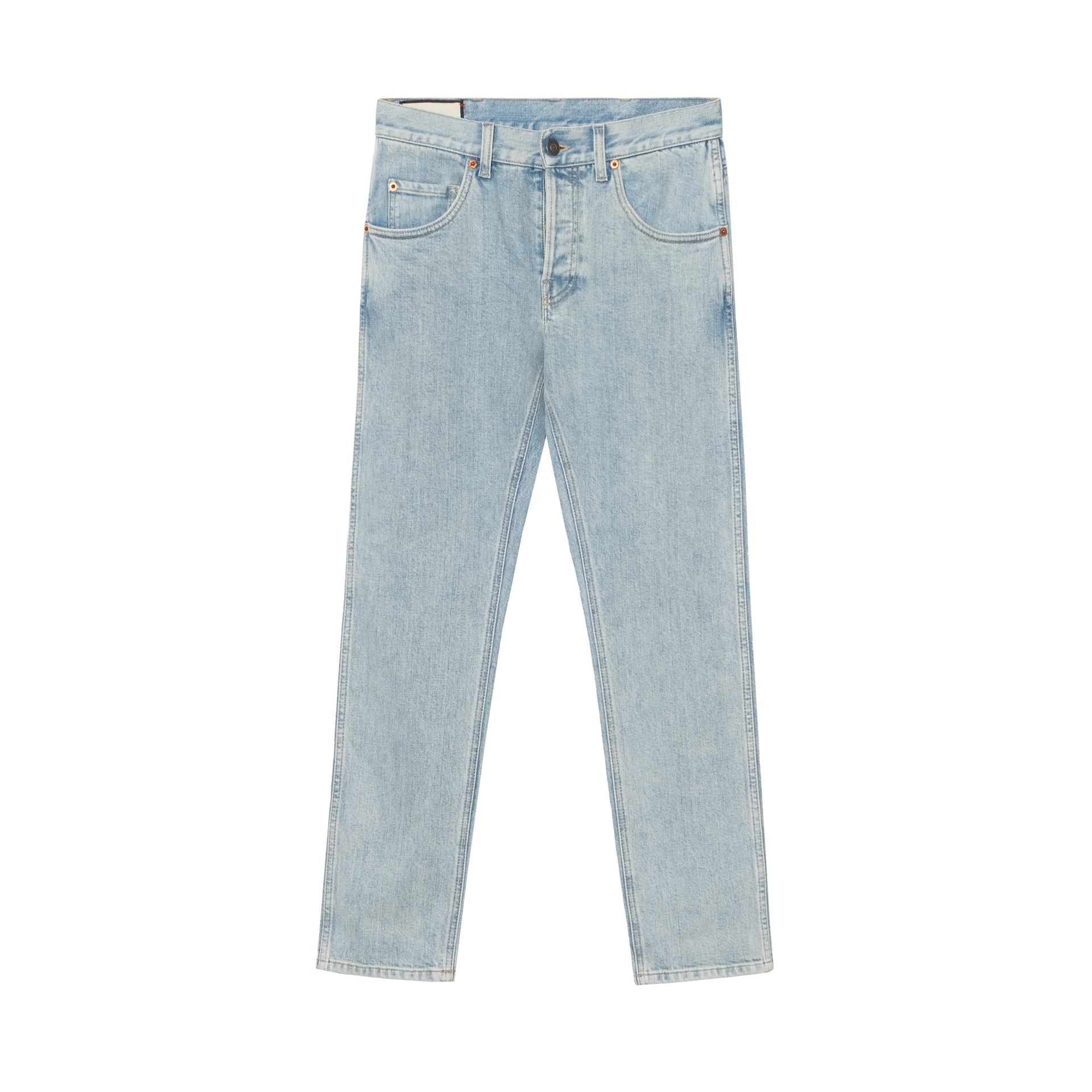 Джинсы Gucci Straight Leg Jeans Light Blue