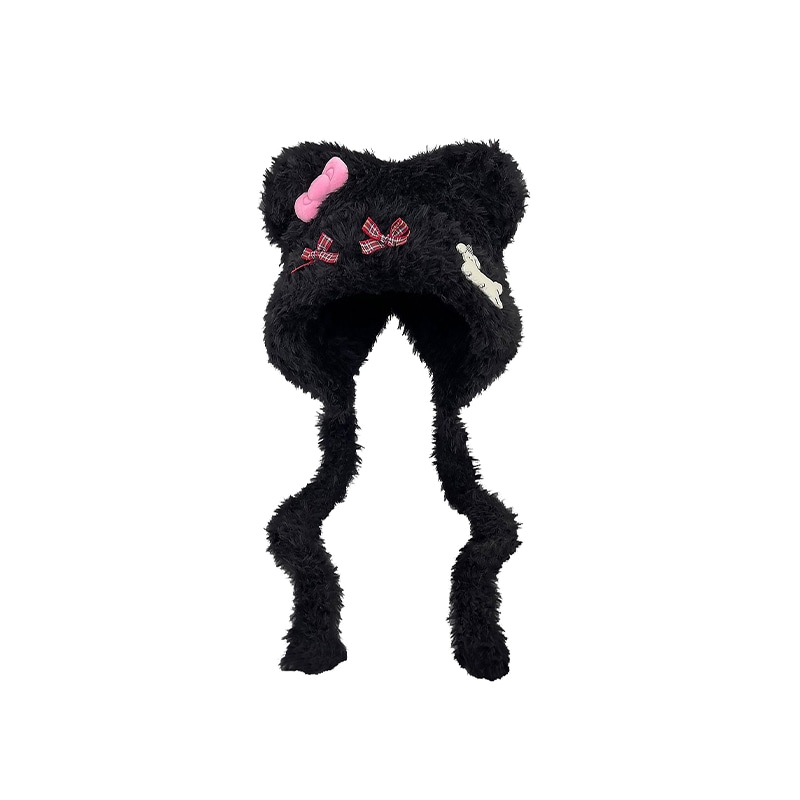 DAISY BEAUTY Cute Cat Bow Plush Hat