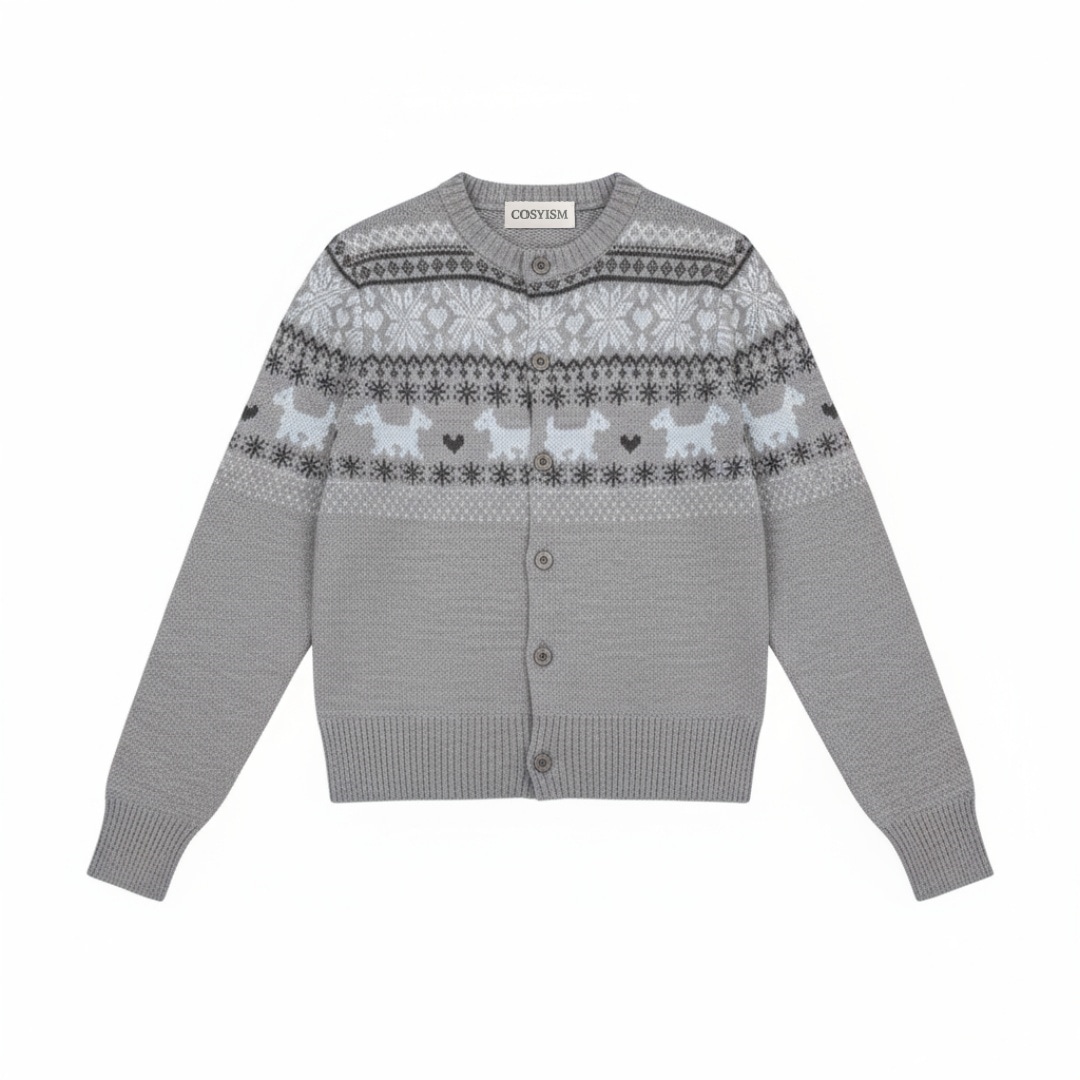 COSYISM Fair Isle Cardigan