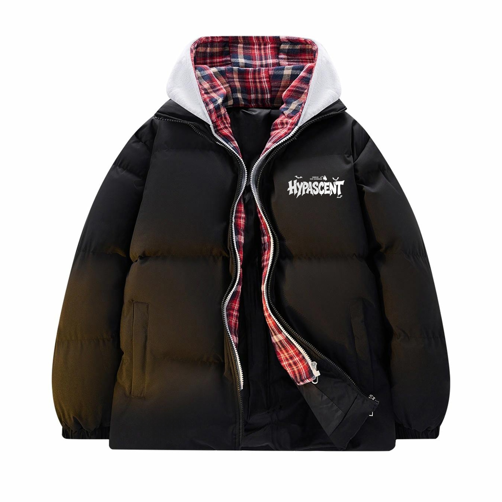 HYPASCENT Halloween Demon Smile Puffer Jacket