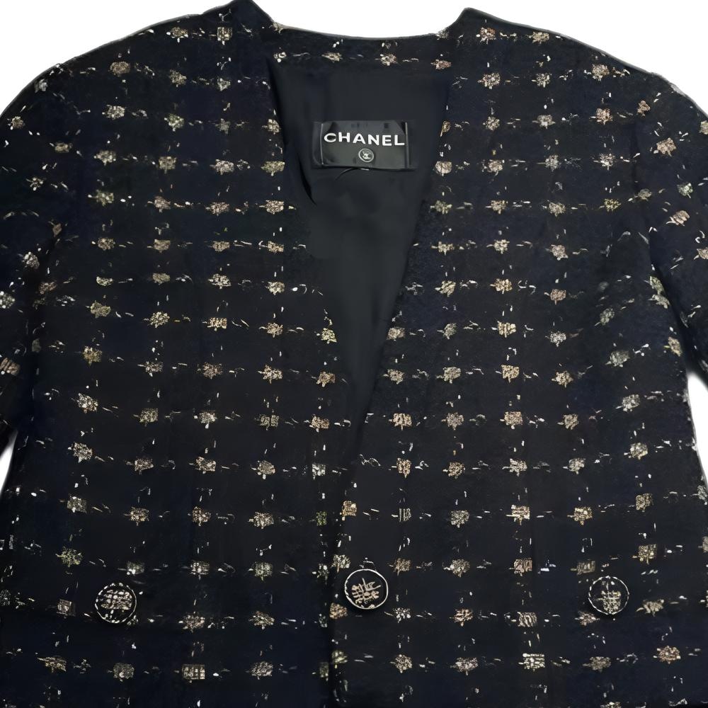 Chanel 19K Tweed Jacket Black — фото 2
