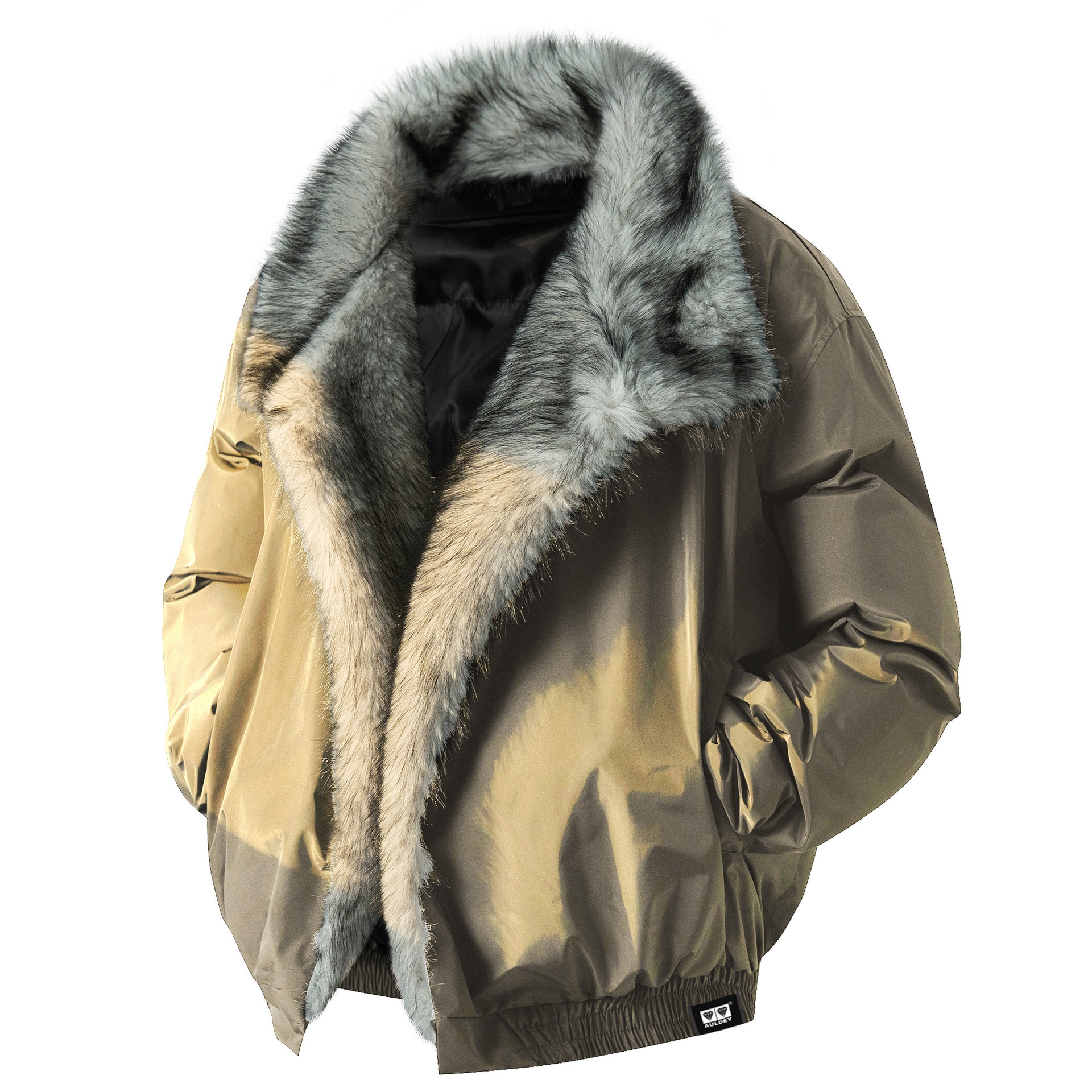 奥飞娱乐/AULDEY AULDEY High Street Faux Fur Collar Cotton Jacket