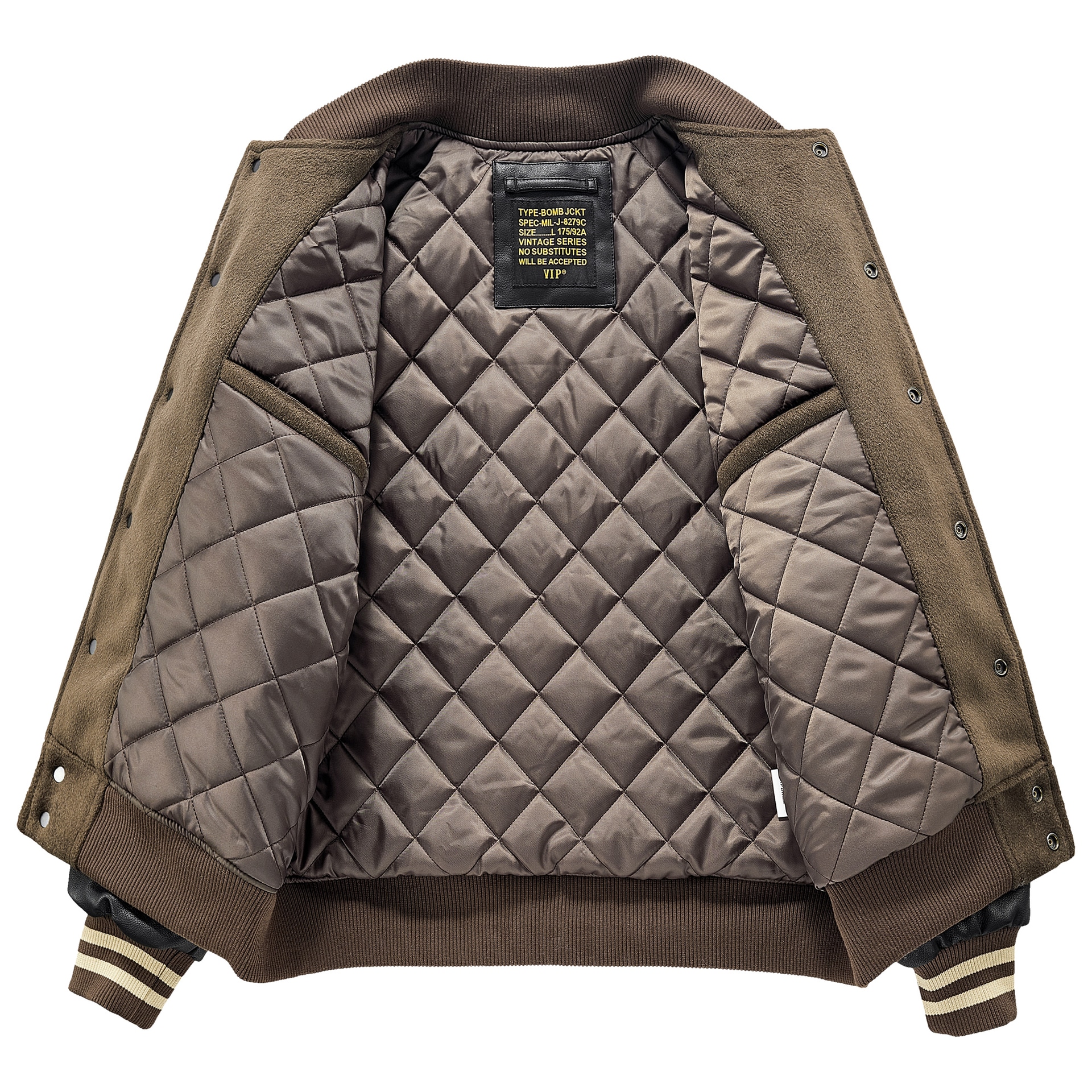 Vip Baseball Jacket Brown — фото 2