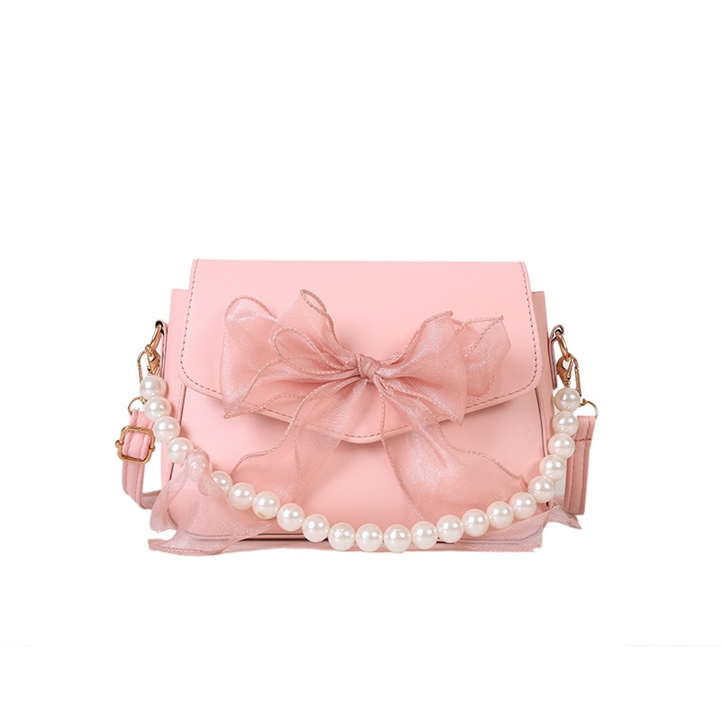 Wiersaam Bow Pearl Chain Bag — фото 7