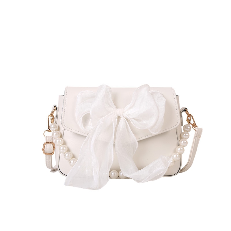 Сумка Wiersaam Bow Pearl Chain Bag