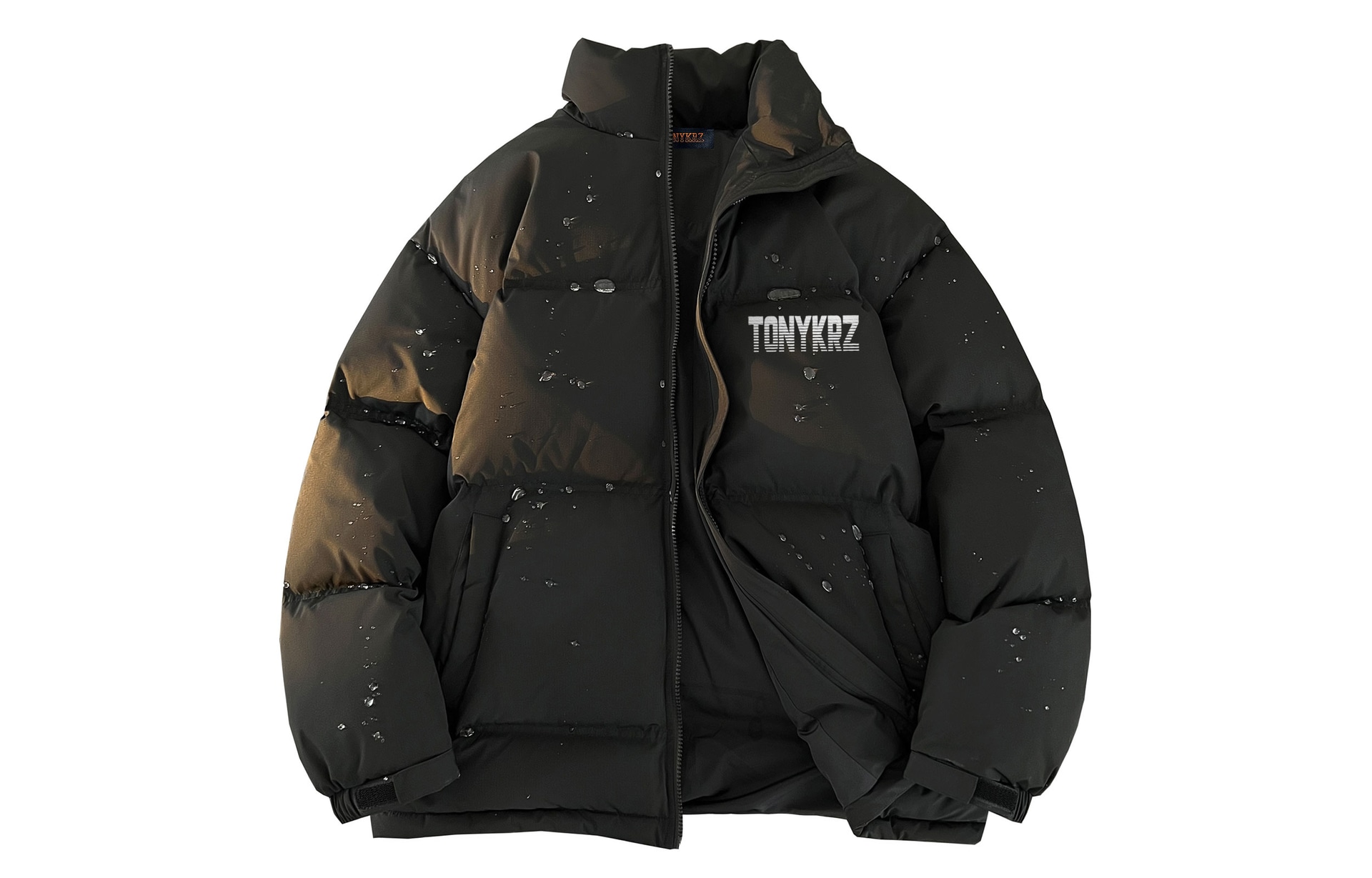 Tonykrz Logo Stripe Down Jacket — фото 1