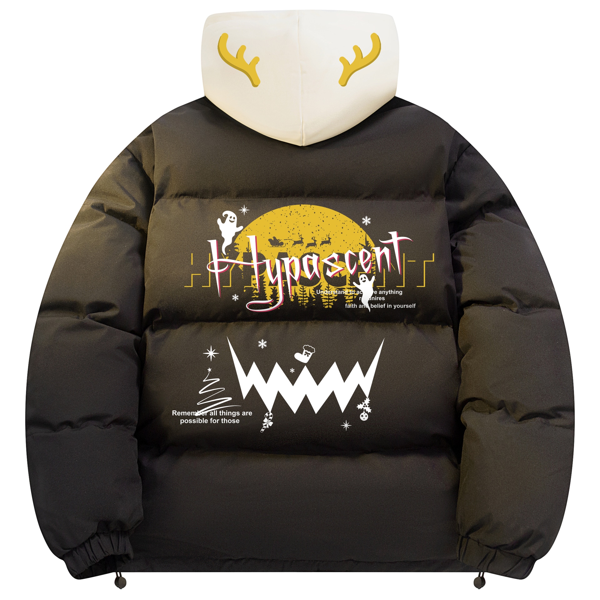HYPASCENT Halloween Print Down Jacket