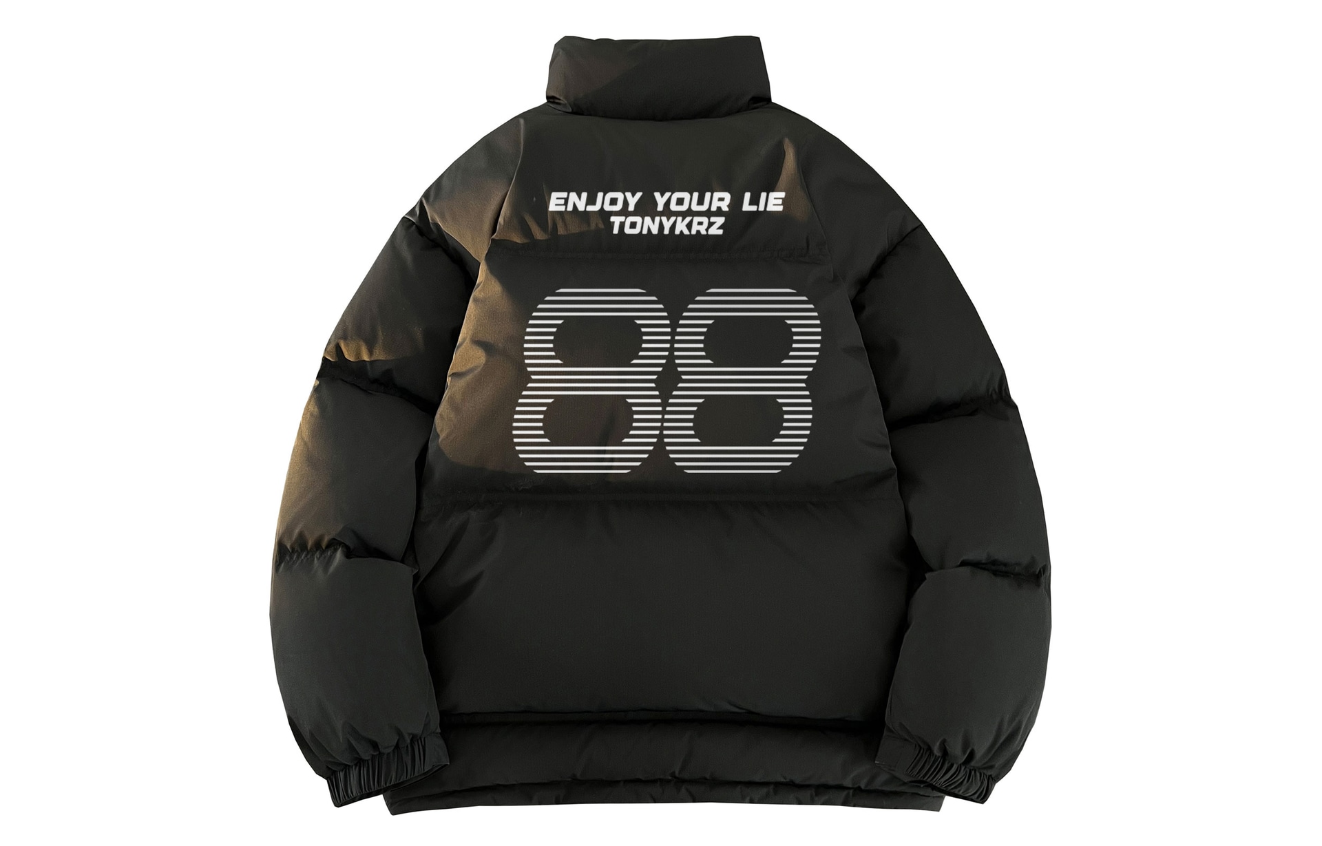 Tonykrz Logo Stripe Down Jacket