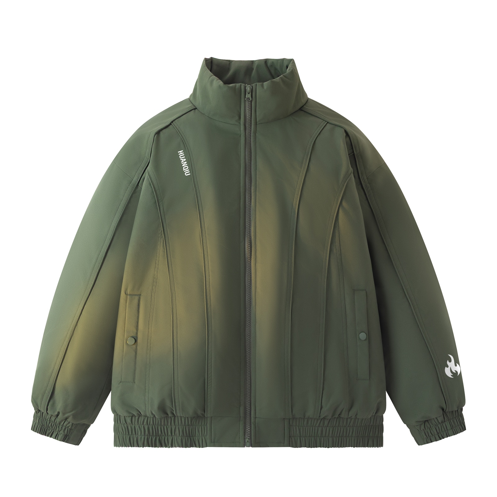Huanqiu Classic Flame Logo Zip-Up Jacket — фото 1