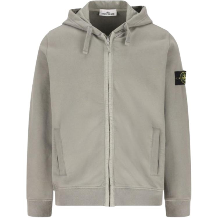 Stone Island Logo Zip Hoodie Jacket