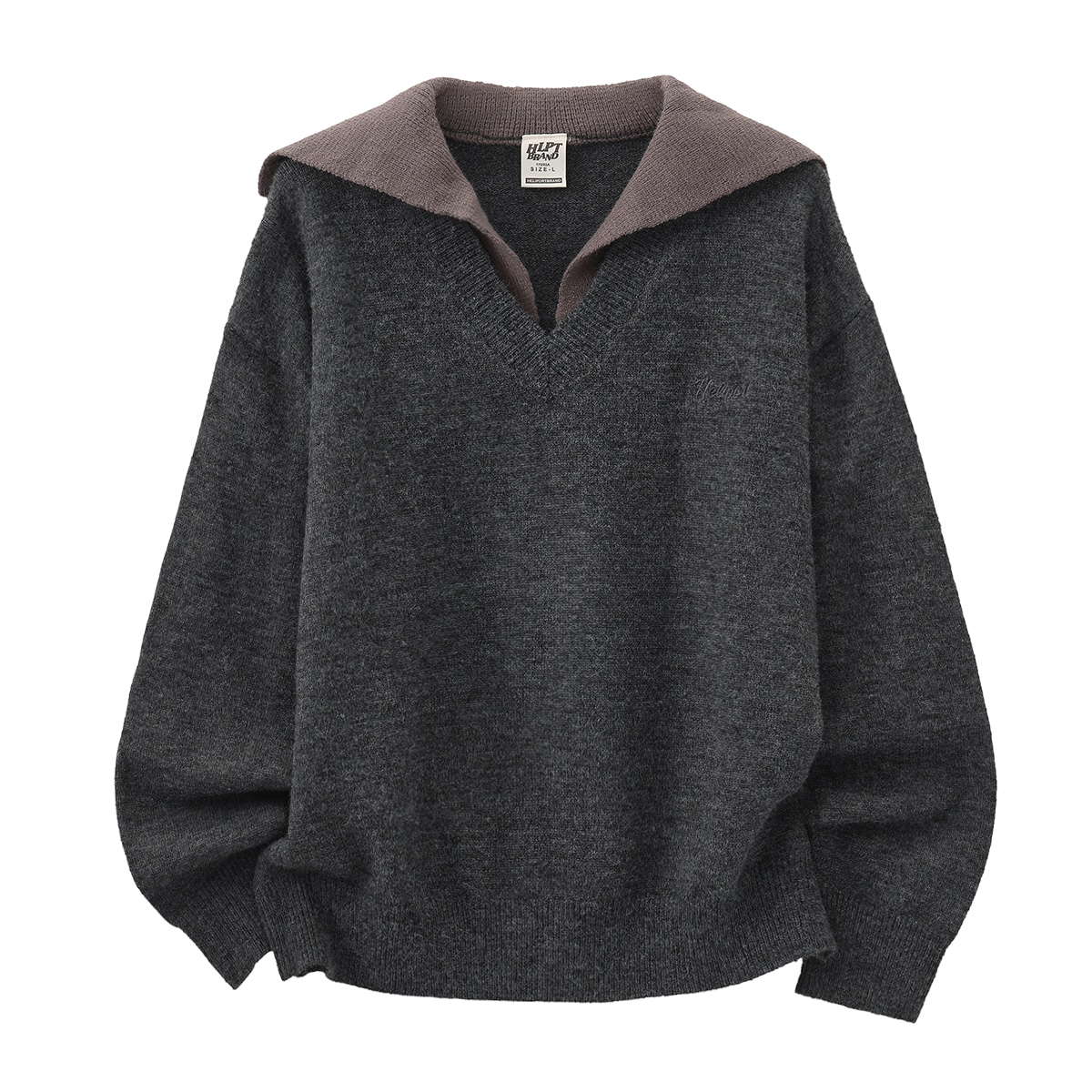 HELIPORT Double V-Neck Knit Sweater