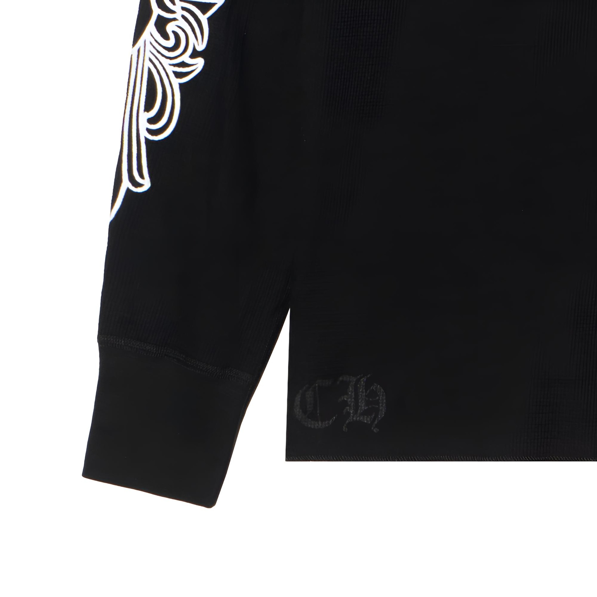Chrome Hearts SS25 Horseshoe Print Long Sleeve Tee Black — фото 5