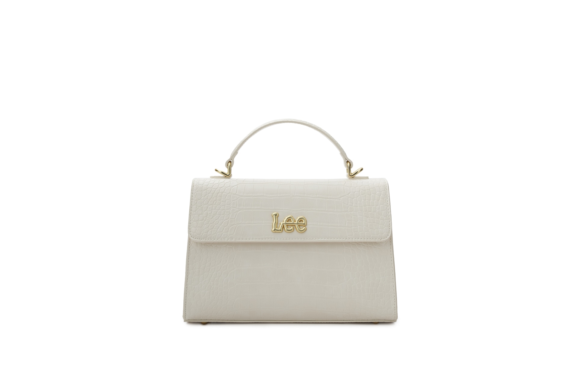 Lee Earth Croc Embossed Crossbody Bag