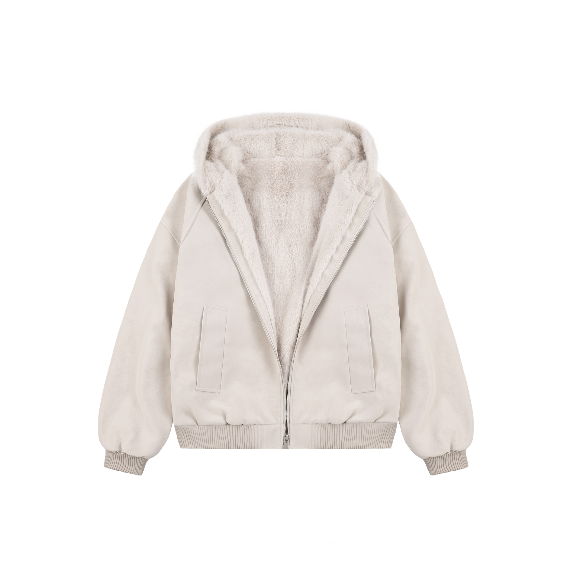 Xmithie Vintage Suede Hooded Jacket
